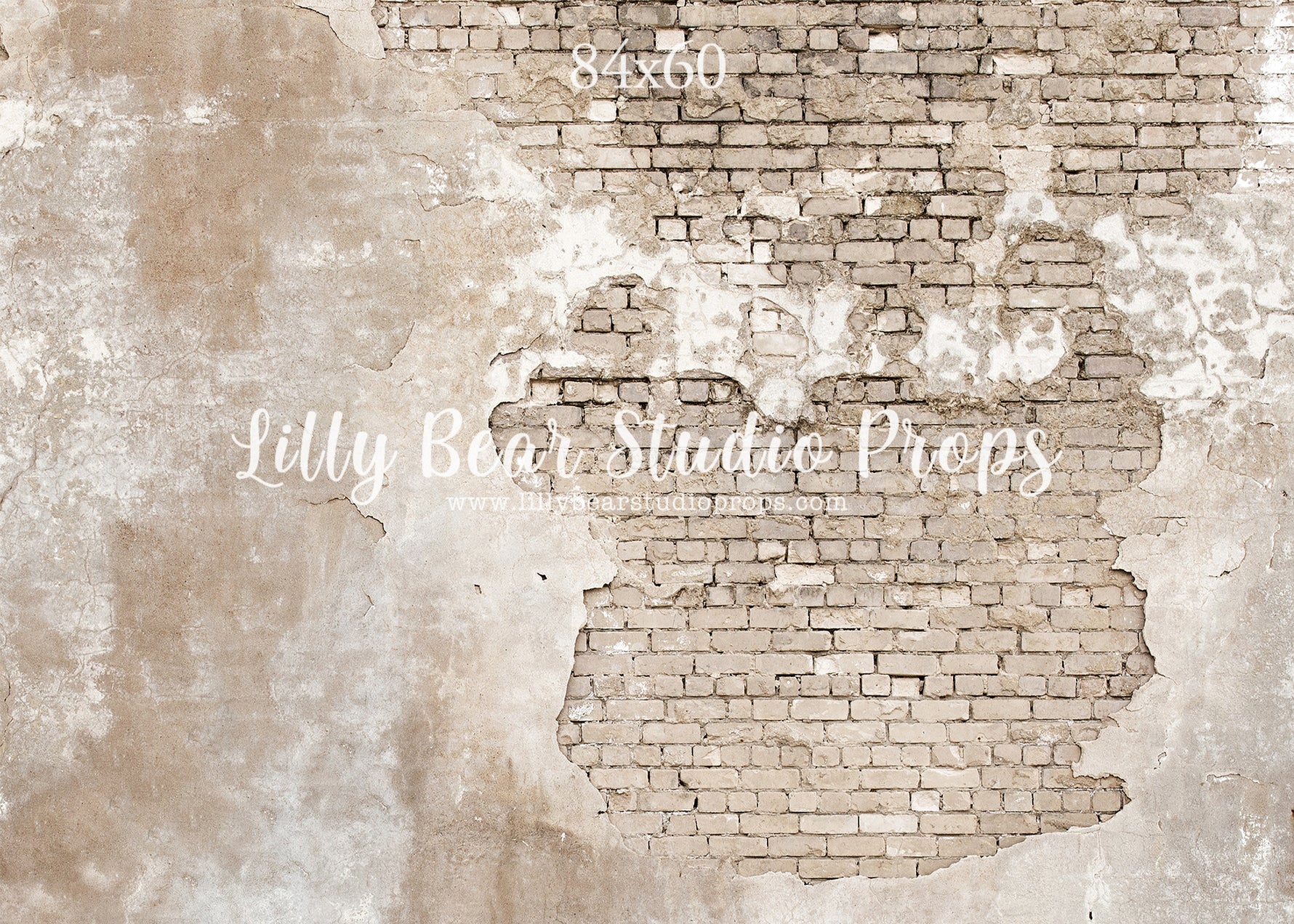Parisian Brick Wall by Lilly Bear Studio Props sold by Lilly Bear Studio Props, brick - Brick Wall - cracked brick - cr