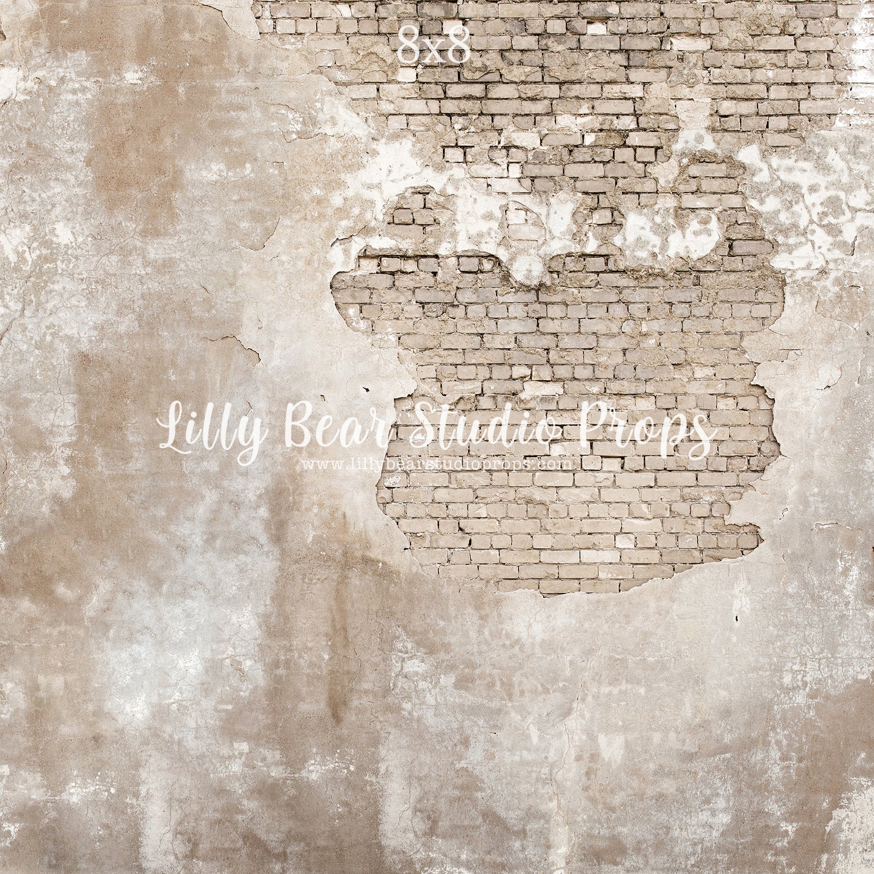 Parisian Brick Wall by Lilly Bear Studio Props sold by Lilly Bear Studio Props, brick - Brick Wall - cracked brick - cr