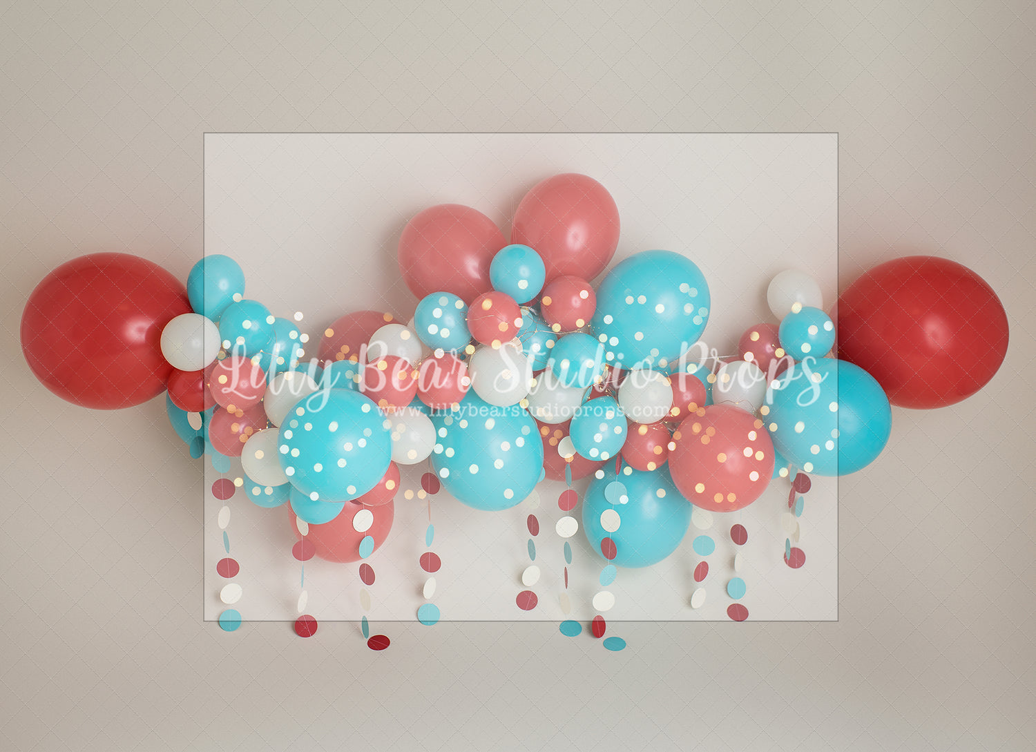 Party Fest by E Newton - Lilly Bear Studio Props, 4th of july, blue and red, July 4th, party balloons