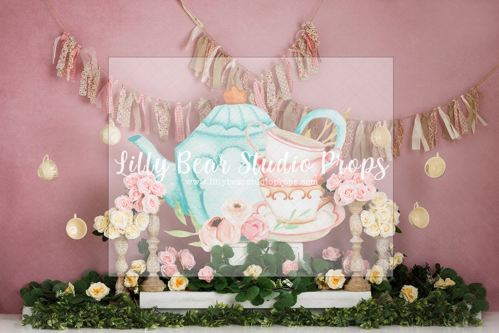 Party Tea Time - Lilly Bear Studio Props, floral, girls, princess, tea, tea party, teacup, teacups, time for tea