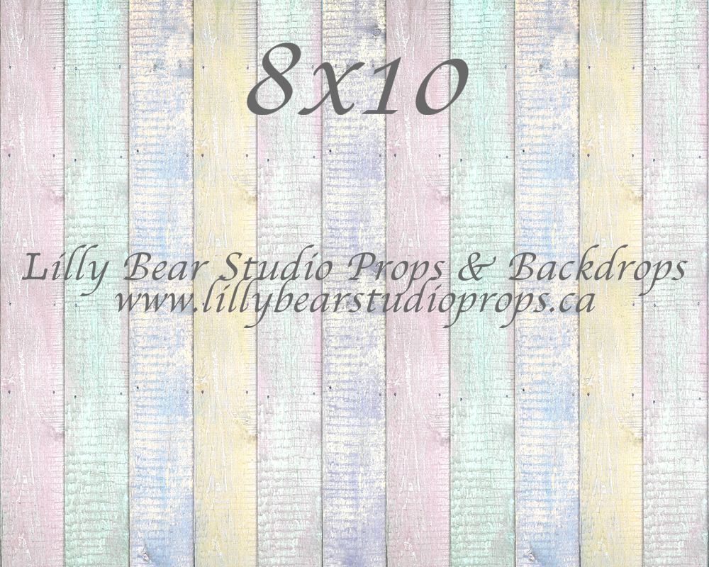Pastel Chalk Vertical Wood Planks Floor - Lilly Bear Studio Props, FABRICS, FLOORS, mat floors