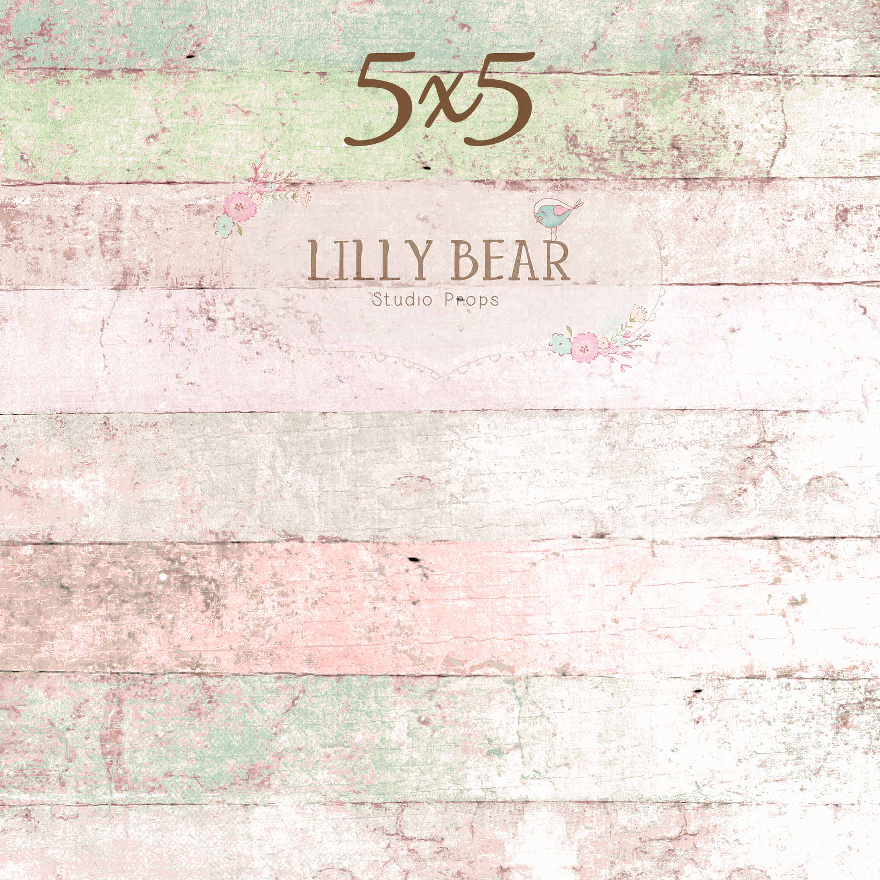 Pastel Planks Horizontal Wood Planks Floor - Lilly Bear Studio Props, FABRICS, FLOORS, mat floors
