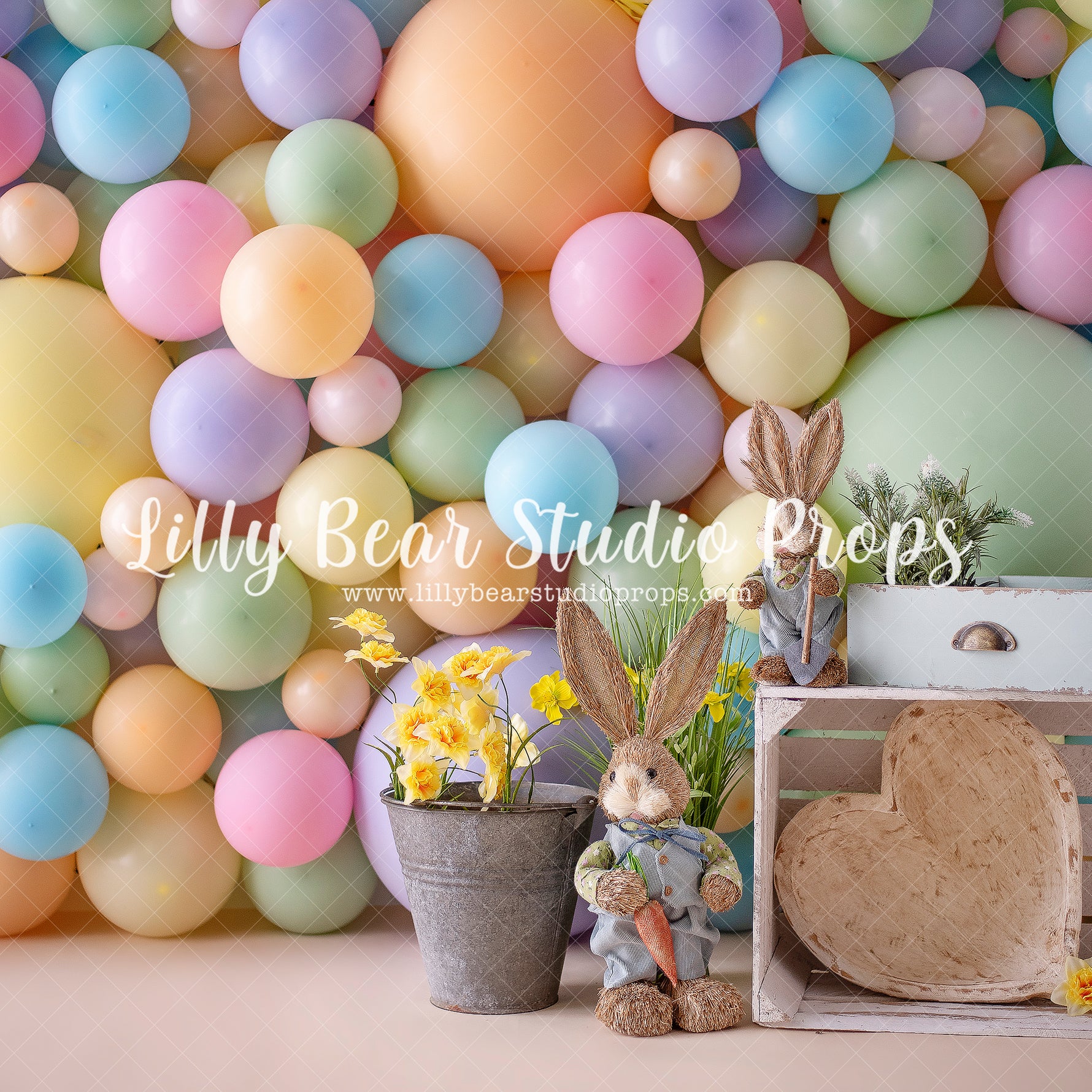 Pastel Boy Easter - Lilly Bear Studio Props, bunnies, butterflies, butterfly, butterfly balloons, butterfly colours, butterfly flowers, cake smash, easter, easter backdrop, easter bunny, easter egg, easter eggs, gold, gold butterflies, gold leaves, gold palms, leaves, pastel, pastel balloon wall, pastel balloons, pastel blue, pastel green, pastel orange, pastel pink, pastel purple, pastel rainbow, pastel wall, pastel yellow