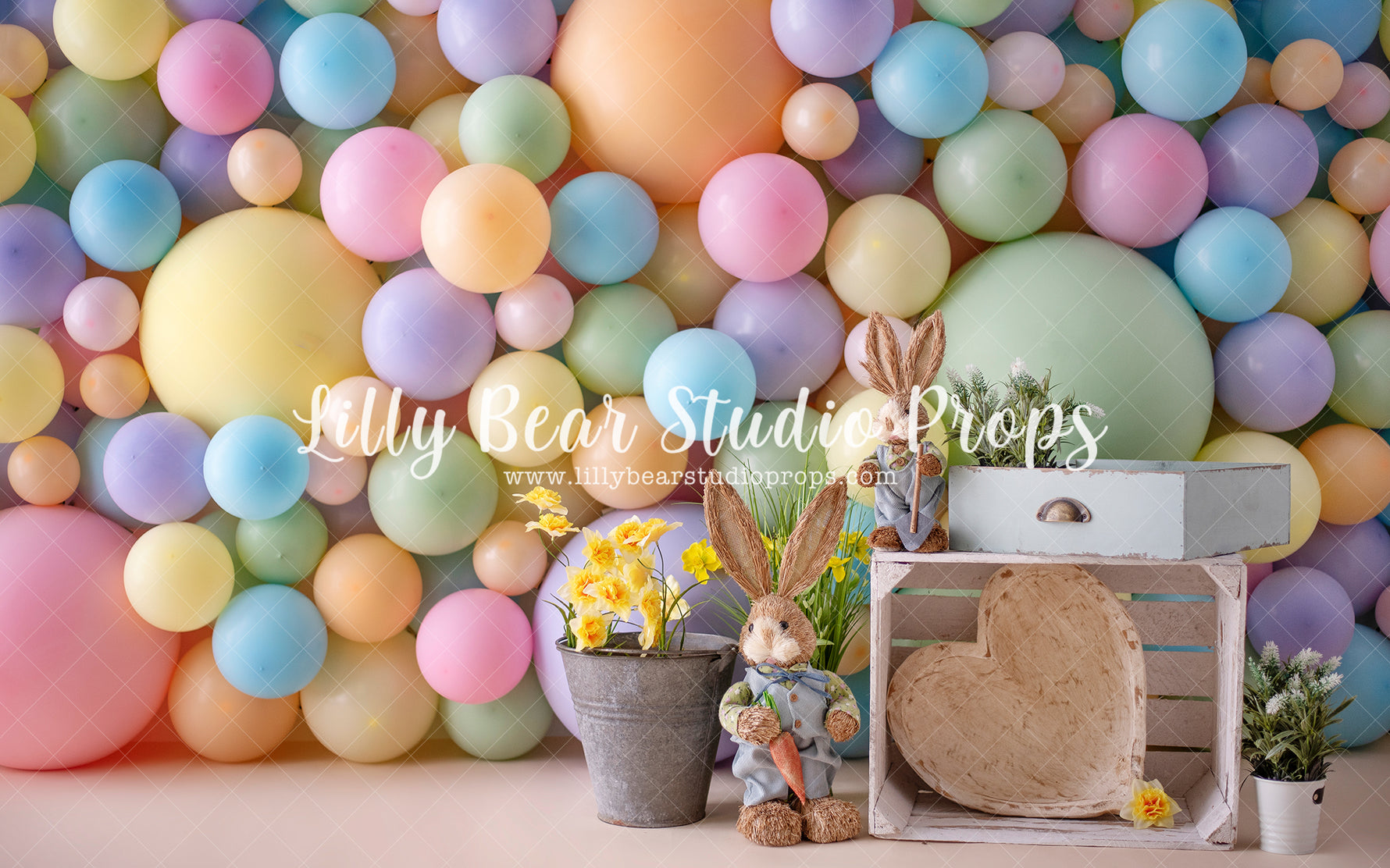 Pastel Boy Easter - Lilly Bear Studio Props, bunnies, butterflies, butterfly, butterfly balloons, butterfly colours, butterfly flowers, cake smash, easter, easter backdrop, easter bunny, easter egg, easter eggs, gold, gold butterflies, gold leaves, gold palms, leaves, pastel, pastel balloon wall, pastel balloons, pastel blue, pastel green, pastel orange, pastel pink, pastel purple, pastel rainbow, pastel wall, pastel yellow