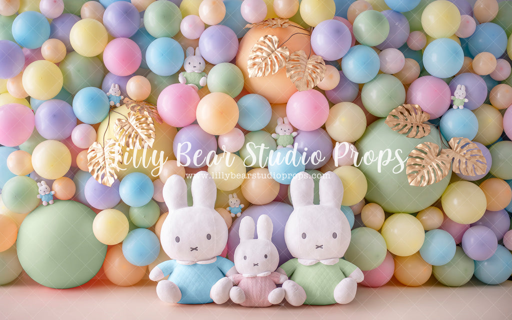 Pastel Bunnies - Lilly Bear Studio Props, bunnies, butterflies, butterfly, butterfly balloons, butterfly colours, butterfly flowers, cake smash, easter, easter backdrop, easter bunny, easter egg, easter eggs, gold, gold butterflies, gold leaves, gold palms, leaves, pastel, pastel balloon wall, pastel balloons, pastel blue, pastel green, pastel orange, pastel pink, pastel purple, pastel rainbow, pastel wall, pastel yellow