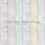 Pastel Chalk Vertical Wood Planks Floor - Lilly Bear Studio Props, FABRICS, FLOORS, mat floors