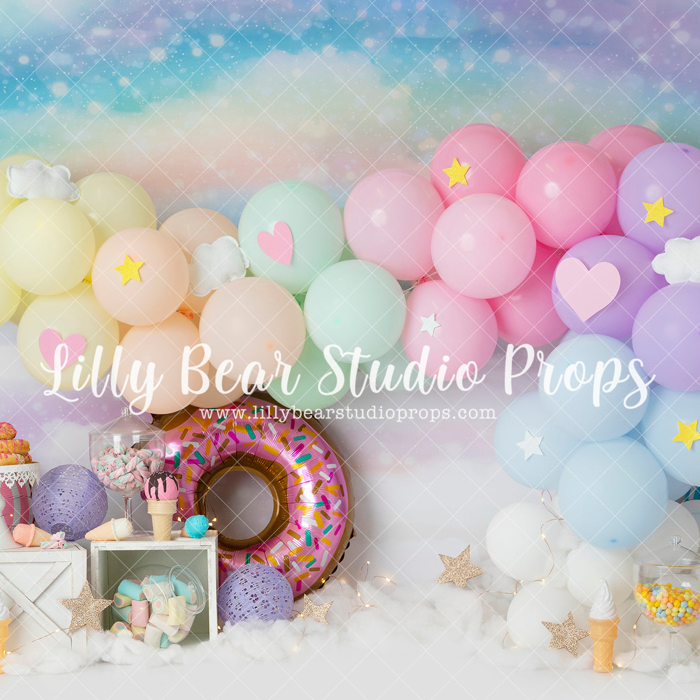 Pastel Donuts and Ice Creams