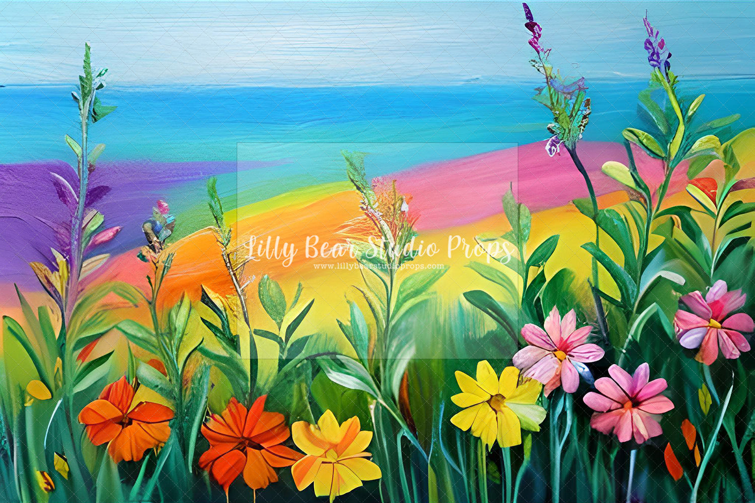 Pastel Flower Field