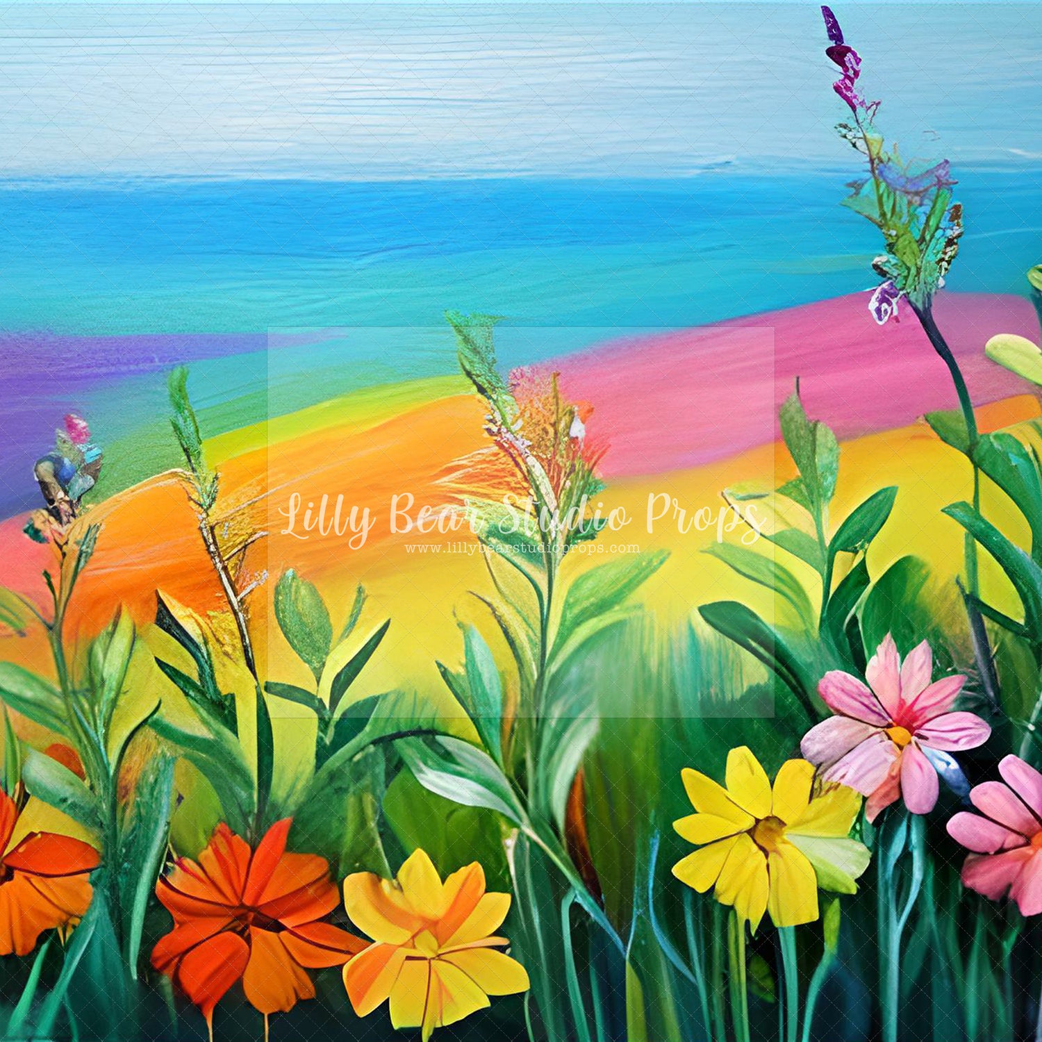 Pastel Flower Field