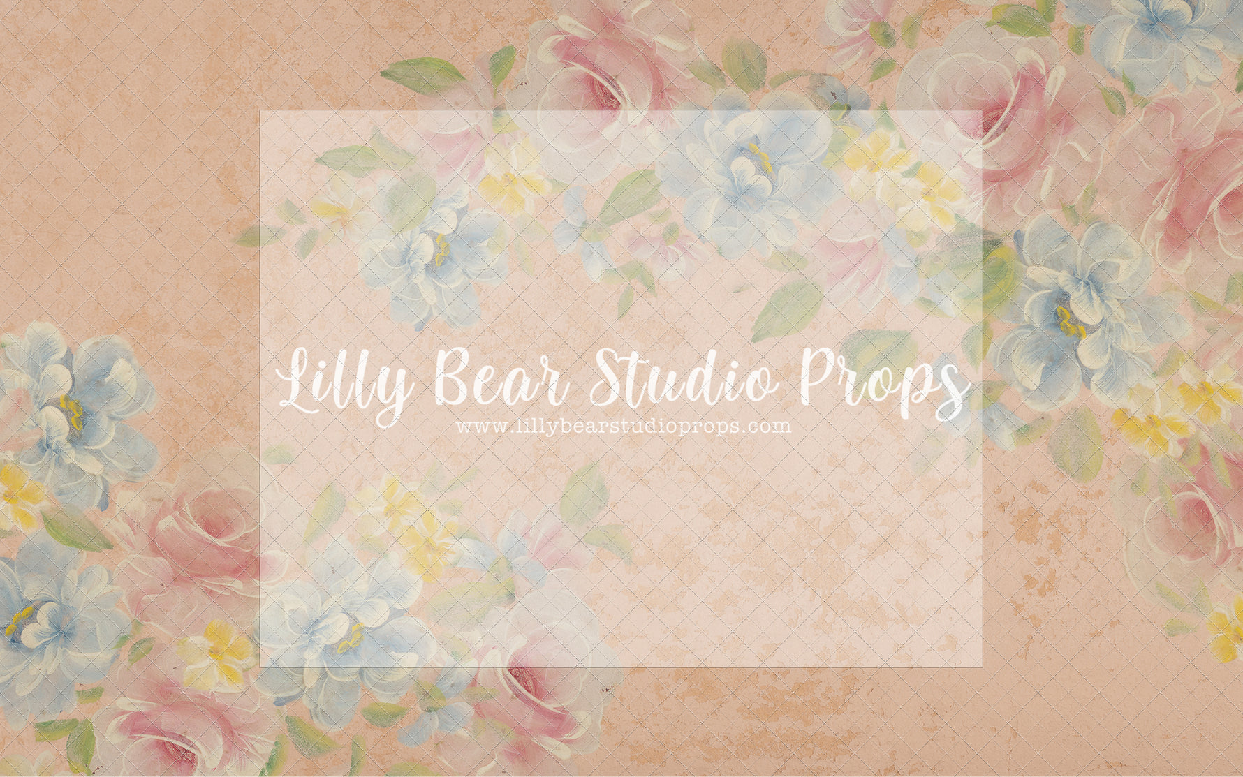Pastel Flowers - Lilly Bear Studio Props, fine art, floral, girls, hand painted