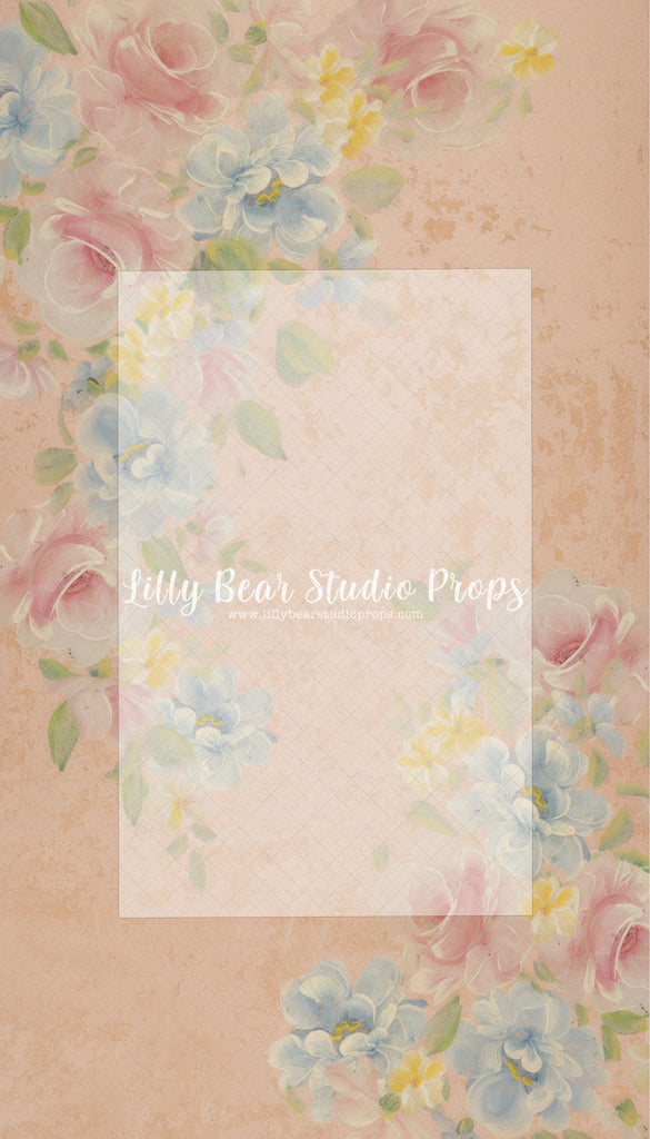 Pastel Flowers - Lilly Bear Studio Props, fine art, floral, girls, hand painted