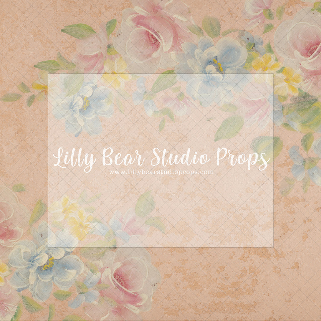 Pastel Flowers - Lilly Bear Studio Props, fine art, floral, girls, hand painted