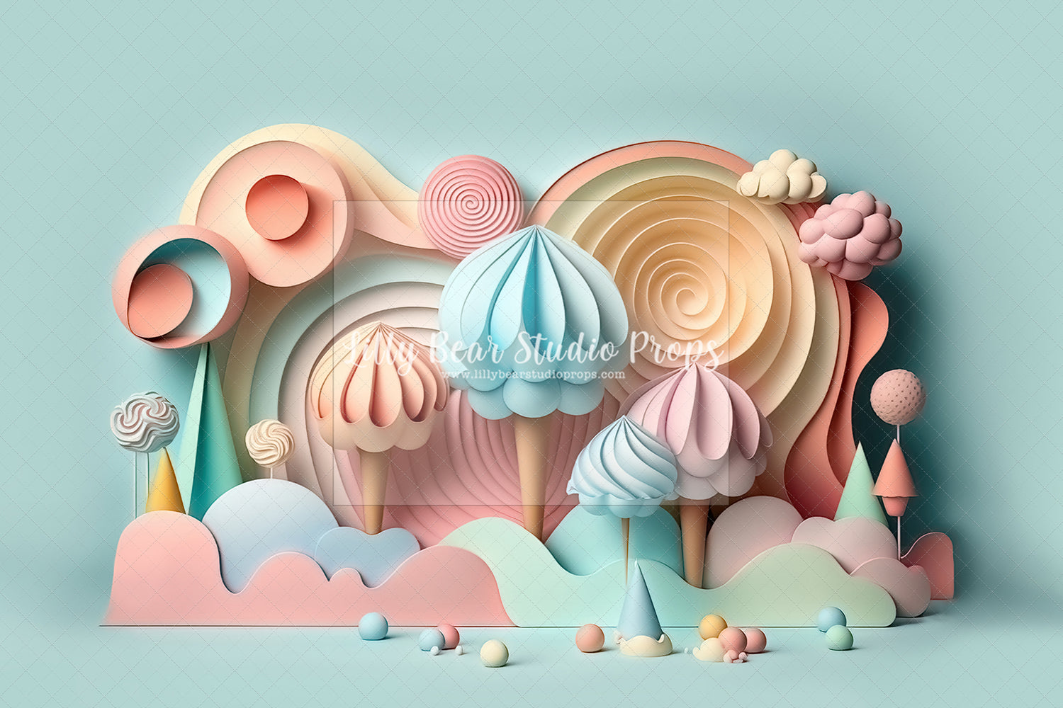 Pastel Ice Cream Swirls - Sweep Option