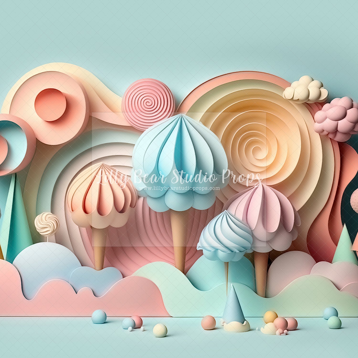 Pastel Ice Cream Swirls - Sweep Option