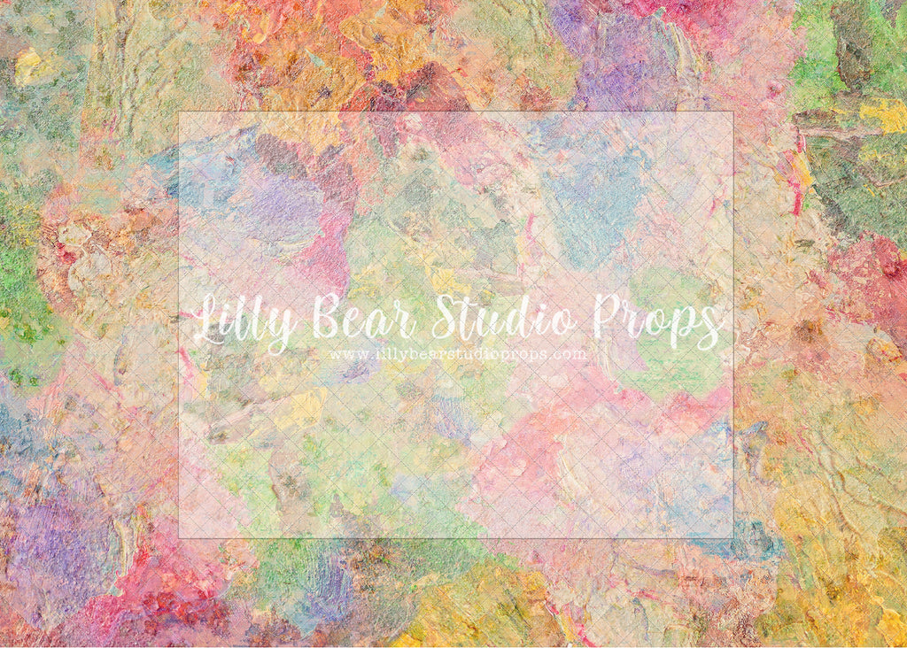 Pastel Palette - Lilly Bear Studio Props, fine art, floral, hand painted, hand painted floral, hand painted texture, paint, paint palette