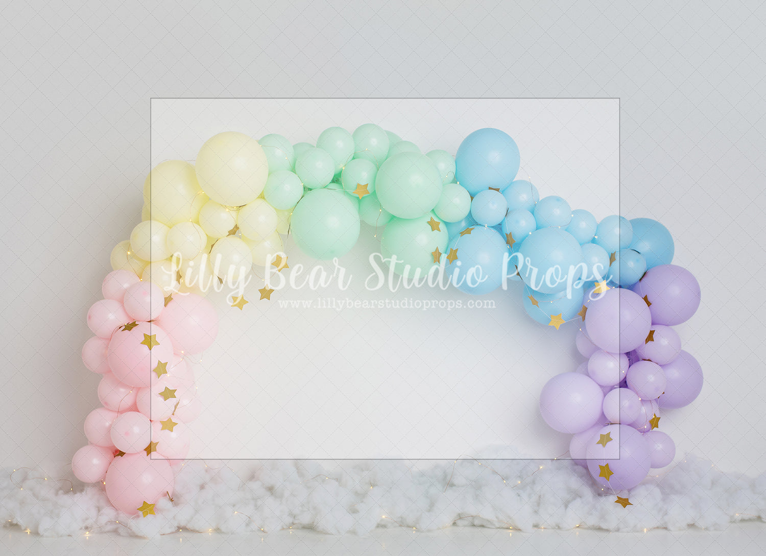 Pastel Rainbow Bright Star by E Newton - Lilly Bear Studio Props, balloon rainbow, colourful rainbow, colours of the rainbow, over the rainbow, pastel, pastel balloon garland, pastel balloon wall, pastel garland, pastel rainbow, primary balloon garland, primary colours, rainbow, rainbow balloon, rainbow balloons, rainbow garland, rainbows, somewhere over the rainbow