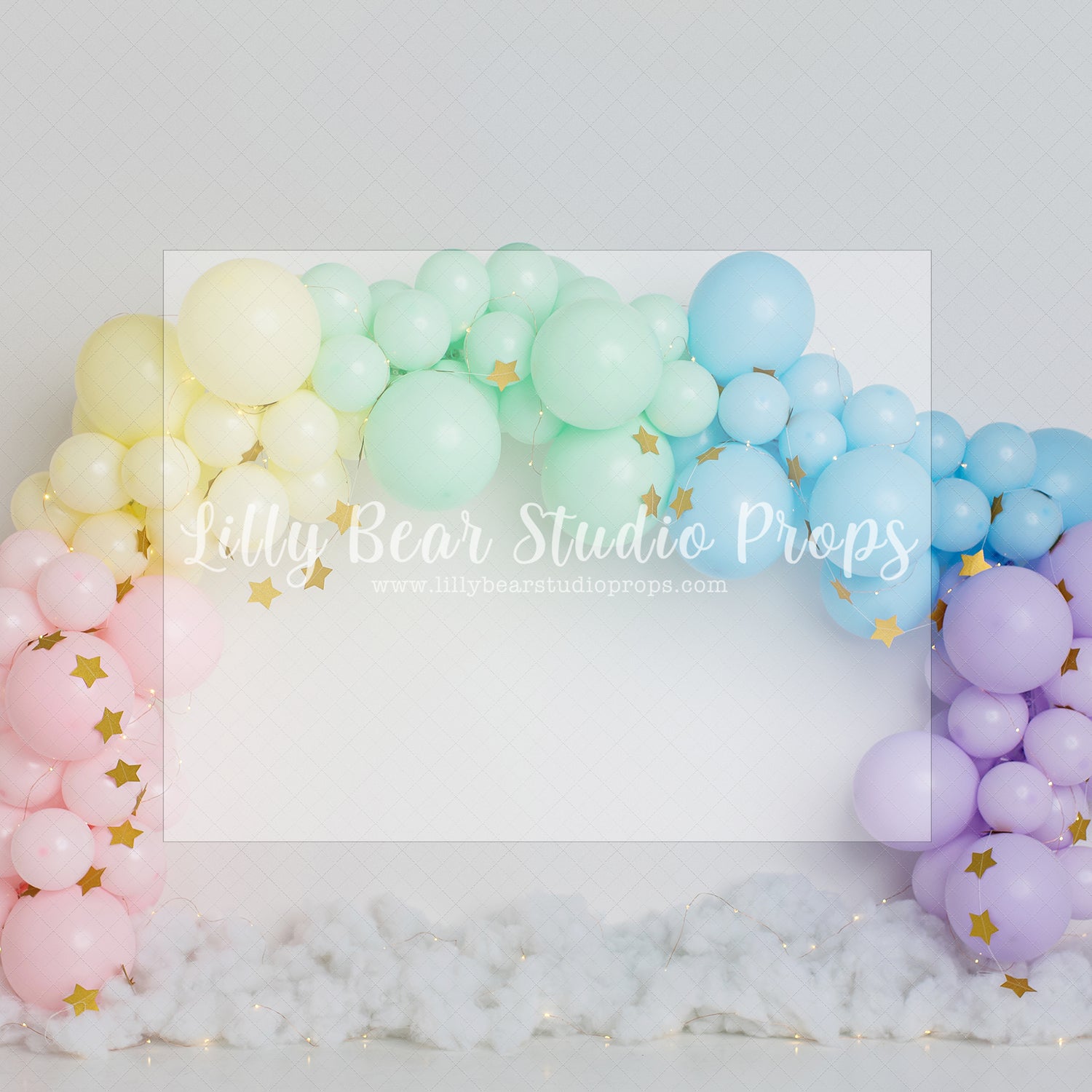 Pastel Rainbow Bright Star by E Newton - Lilly Bear Studio Props, balloon rainbow, colourful rainbow, colours of the rainbow, over the rainbow, pastel, pastel balloon garland, pastel balloon wall, pastel garland, pastel rainbow, primary balloon garland, primary colours, rainbow, rainbow balloon, rainbow balloons, rainbow garland, rainbows, somewhere over the rainbow