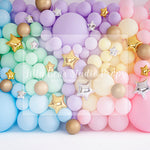 Pastel Wall Stars Silver and Gold - Lilly Bear Studio Props, balloon rainbow, cake smash, colours of the rainbow, floral balloon wall, floral balloons, gold stars, over the rainbow, pastel, pastel balloon wall, pastel balloons, pastel blue, pastel green, pastel orange, pastel pink, pastel purple, pastel rainbow, pastel wall, pastel yellow, rainbow, rainbow balloon, rainbow balloons, rainbow garland, silver stars, spring floral balloons, stars, stars clouds