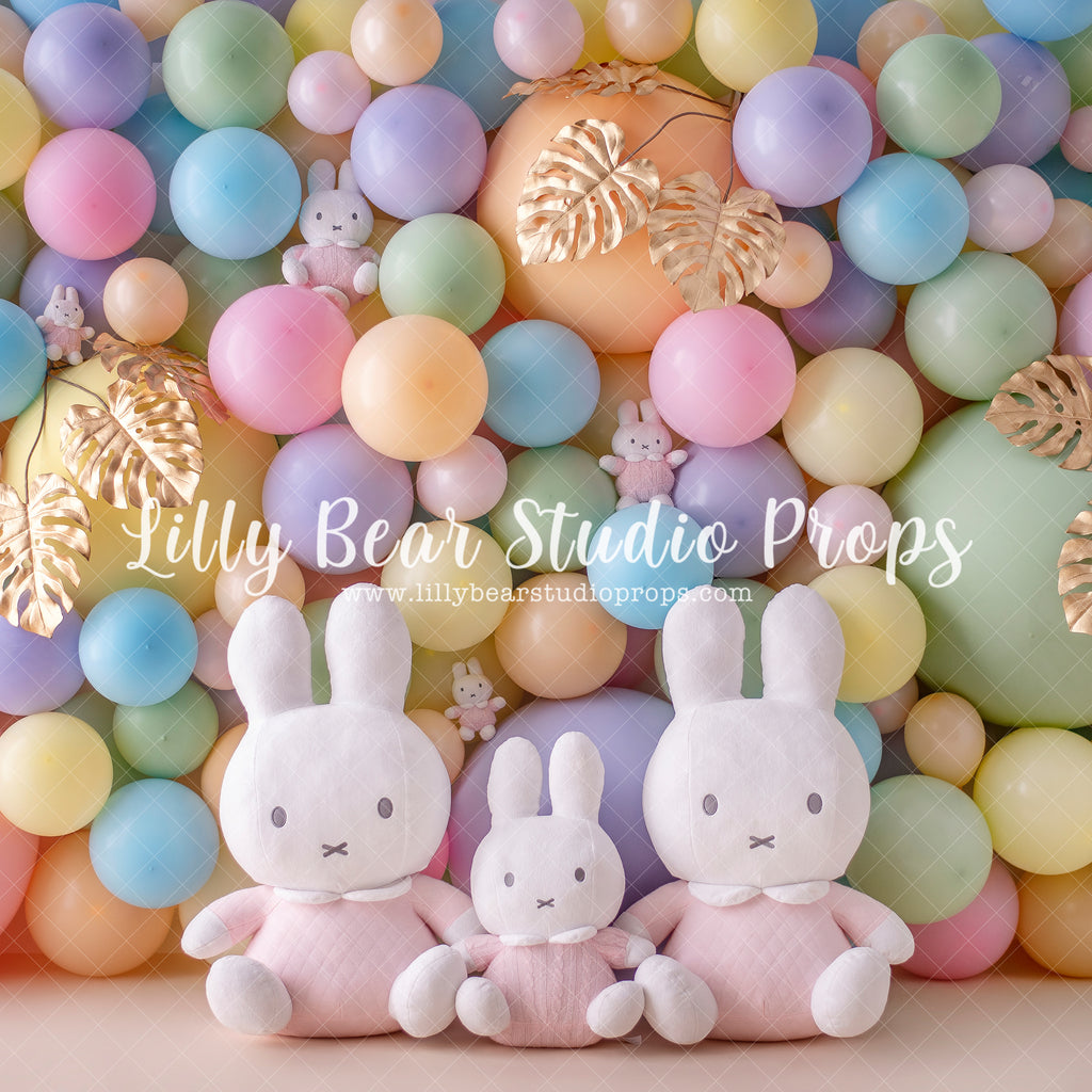 Pastels, Palms & Bunnies - Lilly Bear Studio Props, bunnies, butterflies, butterfly, butterfly balloons, butterfly colours, butterfly flowers, cake smash, easter, easter backdrop, easter bunny, easter egg, easter eggs, gold, gold butterflies, gold leaves, gold palms, leaves, pastel, pastel balloon wall, pastel balloons, pastel blue, pastel green, pastel orange, pastel pink, pastel purple, pastel rainbow, pastel wall, pastel yellow
