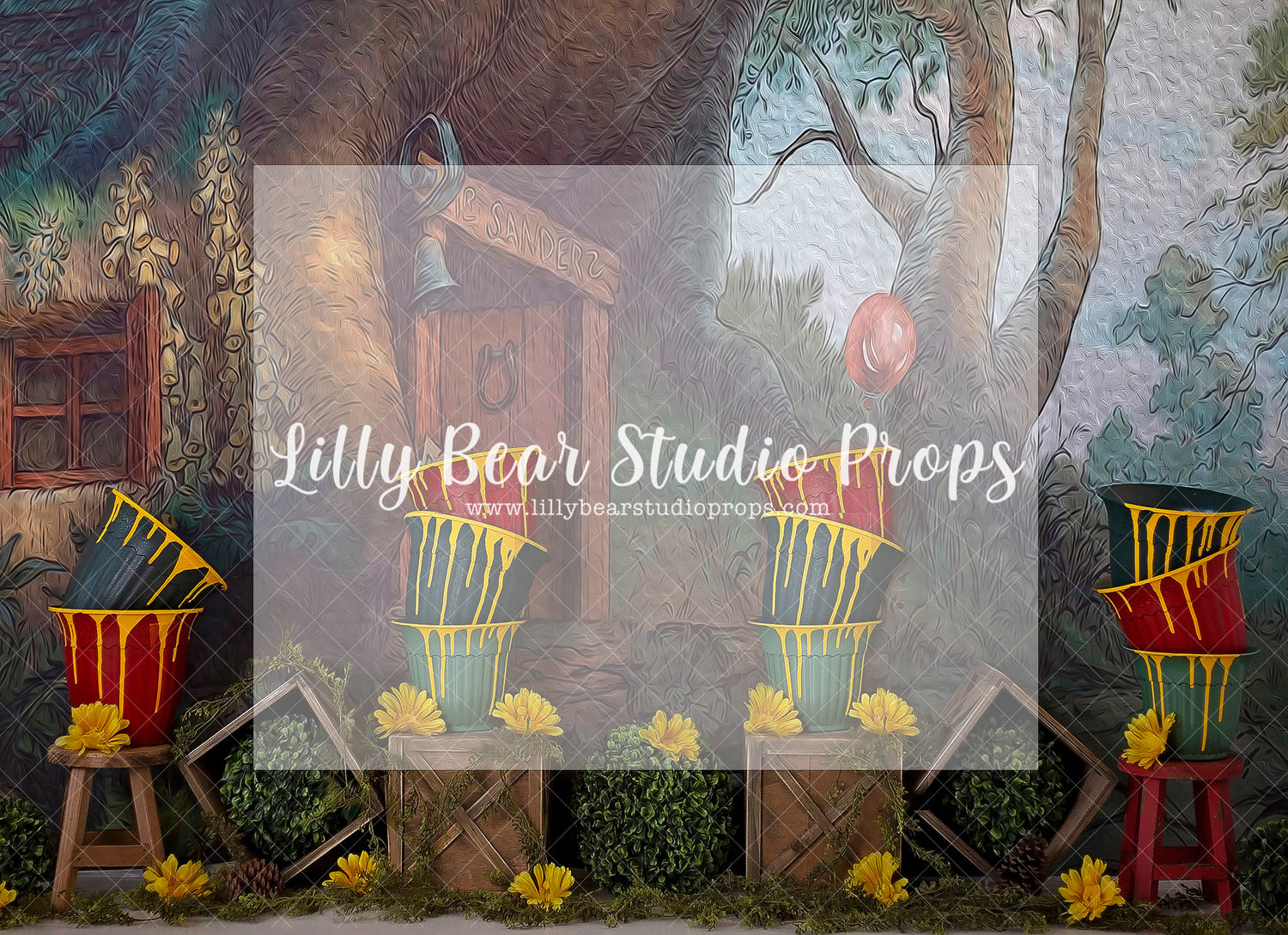 Honey Overflow - Lilly Bear Studio Props, 100 acer woods, acer woods, bee, bee hive, bees, busy bee, disney, disney movie, happy bee day, honey, honey bees, honey comb, honey comb nest, honey pot, pink honey, spring bee, winnie, winnie the pooh, winnie the pooh book