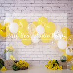 DAISYS AND BUTTERFLYS - Lilly Bear Studio Props, daisies, doors, floral, floral and lace, floral garden, girls, girls birthday, lantern, sunflowers, Wrinkle Free Fabric, yellow daisies, yellow flowers