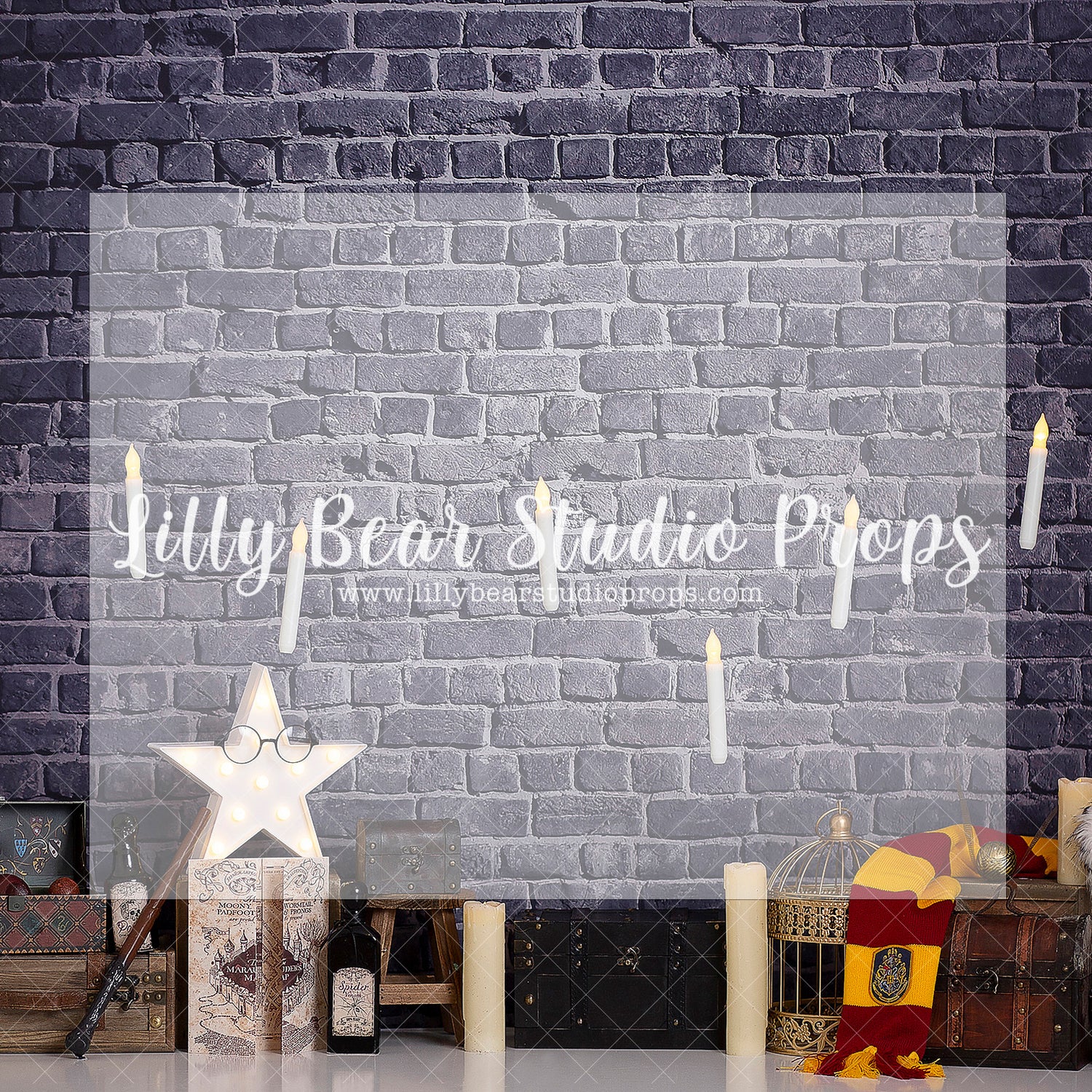 Alohomora - Lilly Bear Studio Props, black brick, floating candles, harry, harry potter, magic, magic spells, magician, majic, owl