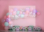 It's A Sticky Situation - Lilly Bear Studio Props, donut, donut balloons, donut group up, donut growup, donut party, donuts, pastel, pastel balloon garland, pastel balloon wall, pastel balloons, pastel blue, pastel donuts, pastel garland, pastel green, pastel pink, pastel purple, pastel rainbow, pastel yellow, pink donuts, purple pastel balloons, rainbow sprinkles, sprinkle donuts, sprinkles, Wrinkle Free Fabric
