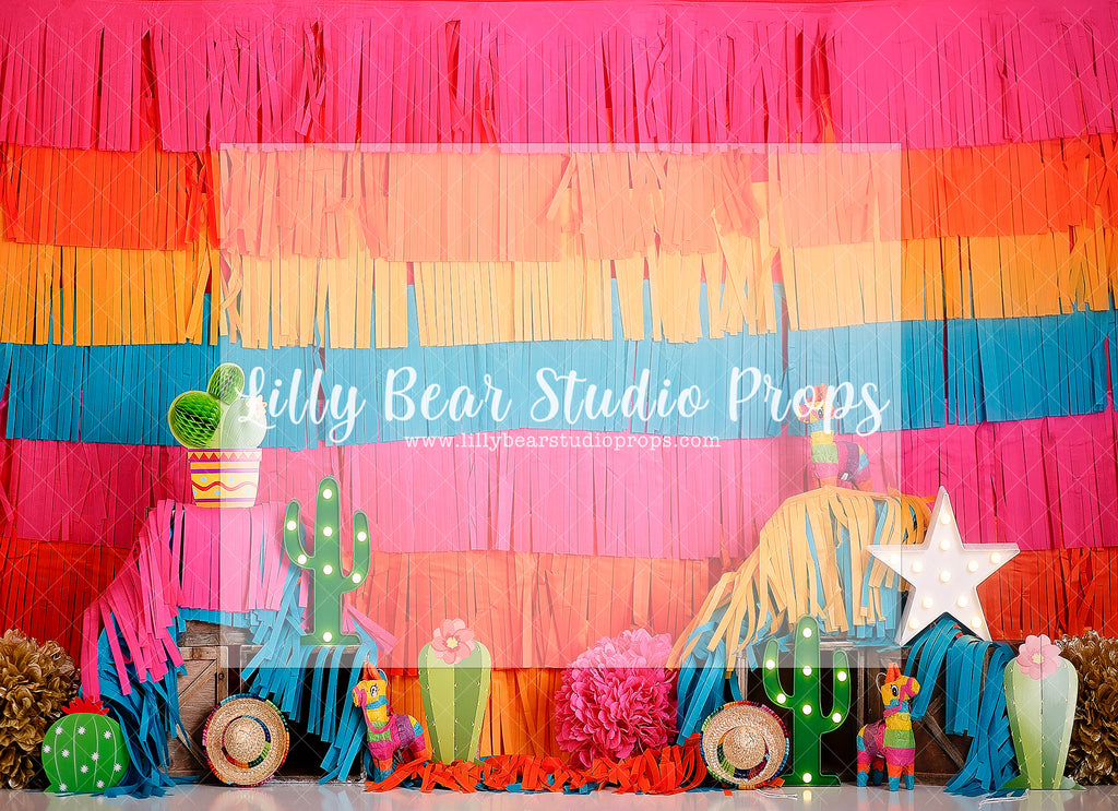 Areeeba - Lilly Bear Studio Props, catus, catus flower, cinqo dimayo, dessert, Fabric, mexico, pinata, Wrinkle Free Fabric