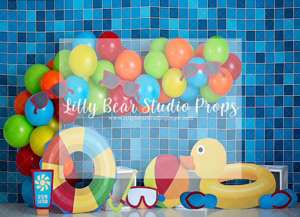 DUCKS AND POOL DECKS - Lilly Bear Studio Props, bath fun, bathtime, beach, pool, pool side, rubber duck, rubber ducky, sports, sports theme, summer, summer drink, summer fun, summertime, sunglasses, sweet summertime, swim, swimming