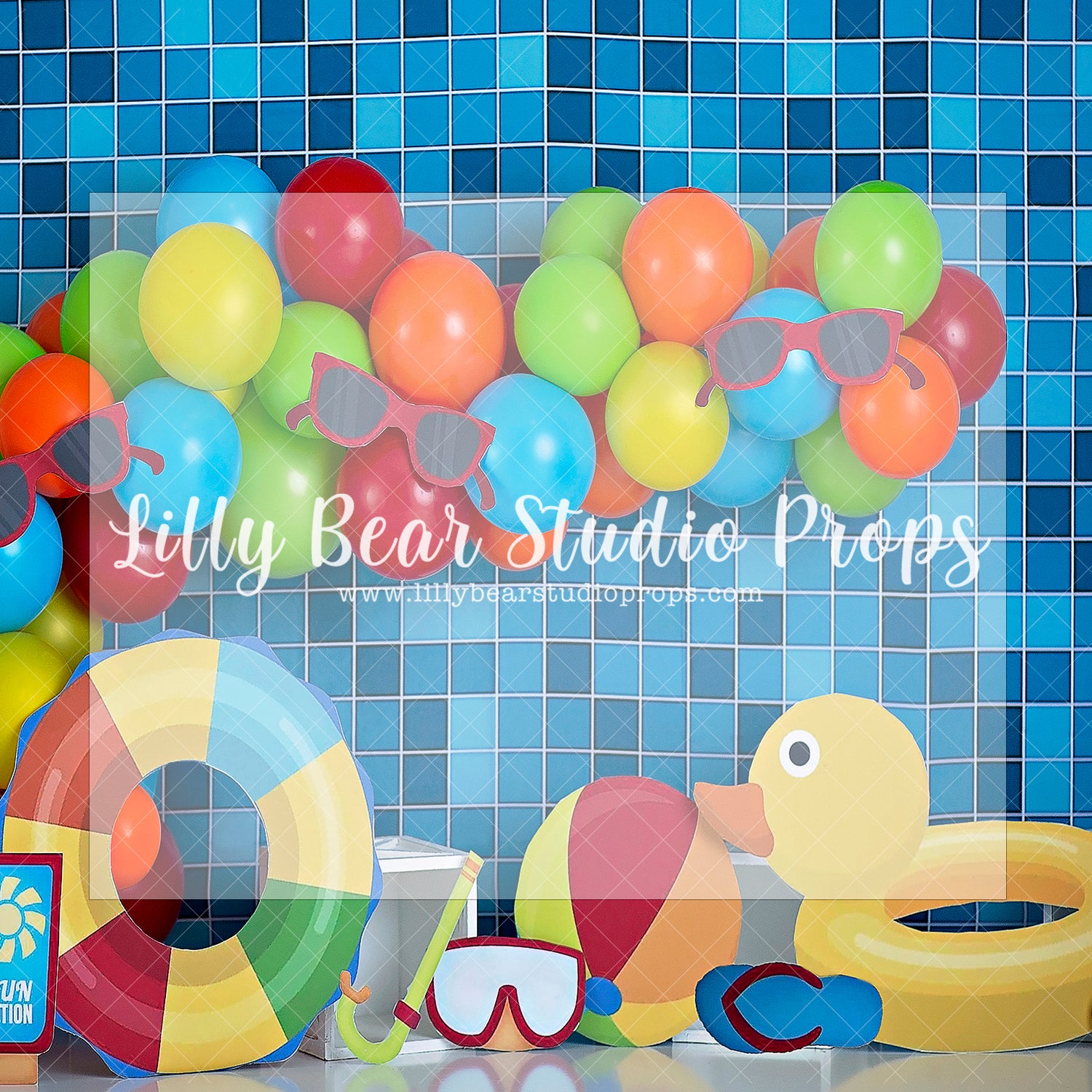 DUCKS AND POOL DECKS - Lilly Bear Studio Props, bath fun, bathtime, beach, pool, pool side, rubber duck, rubber ducky, sports, sports theme, summer, summer drink, summer fun, summertime, sunglasses, sweet summertime, swim, swimming