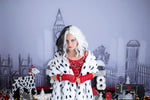 De Vil Avenue - Lilly Bear Studio Props, 101 dalmations, 101 dogs, 101 puppies, big ben, black and white, black and white spots, cruella, cruella devil, dalmation spots, dalmations, fashion, outfit, paris, puppies, puppy spots, scissors, sewing, sewing needle