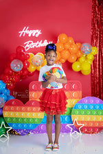 Pop It Party - Lilly Bear Studio Props, balloon rainbow, colourful rainbow, colours of the rainbow, fidget, fidget toys, over the rainbow, pop it toy, rainbow, rainbow baby, rainbow balloon, rainbow balloons, rainbow fidget, rainbow garland, rainbow pop it, rainbow wall, toys