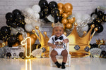 King Biggie - Lilly Bear Studio Props, baby boss, black & gold, boss, boss baby, bow tie, crown, dj, FABRICS, gold and black, grey and blue, mister, mister one, mr.heartbreaker, mr.onederful, one-derful