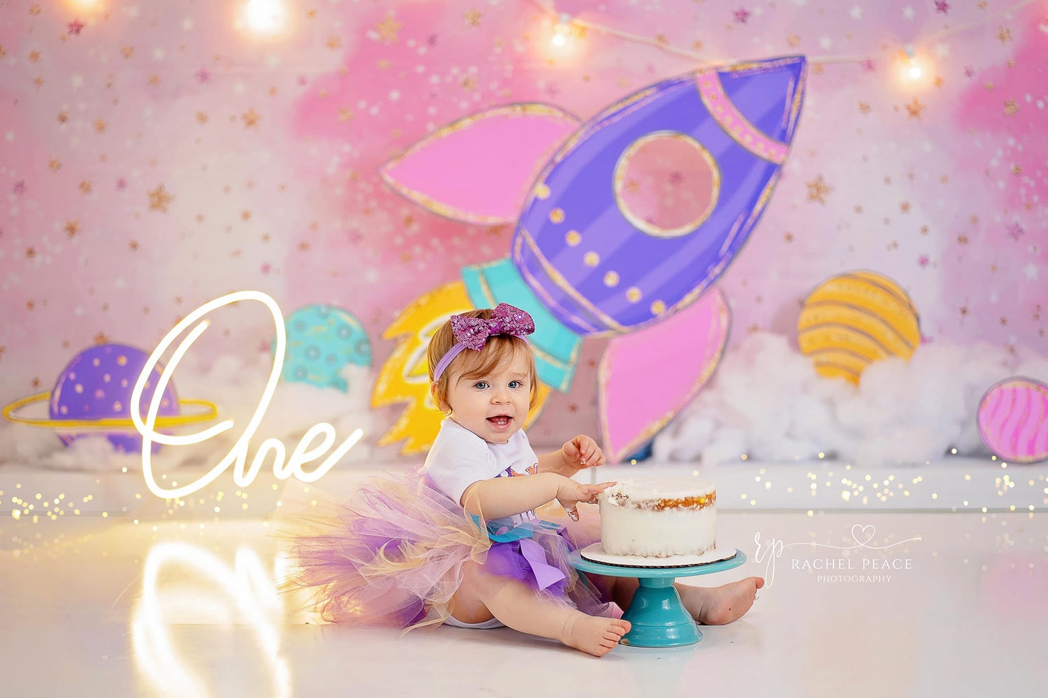 Girly Rocket - Lilly Bear Studio Props, astro, astronaut, austronaut, boys, galaxy, galaxy space, girl space, hand painted, night sky, outerspace, planet, planetarium, planets, pluto, saturn, sky, space, space and stars, spacecraft, spaceship, star, stardust, stars, universe, white spaceship