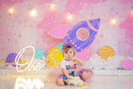 Girly Rocket - Lilly Bear Studio Props, astro, astronaut, austronaut, boys, galaxy, galaxy space, girl space, hand painted, night sky, outerspace, planet, planetarium, planets, pluto, saturn, sky, space, space and stars, spacecraft, spaceship, star, stardust, stars, universe, white spaceship