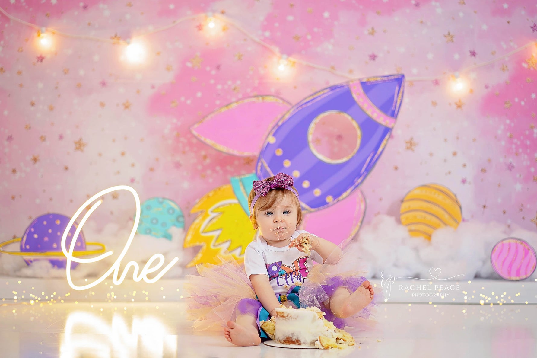 Girly Rocket - Lilly Bear Studio Props, astro, astronaut, austronaut, boys, galaxy, galaxy space, girl space, hand painted, night sky, outerspace, planet, planetarium, planets, pluto, saturn, sky, space, space and stars, spacecraft, spaceship, star, stardust, stars, universe, white spaceship