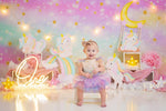Unicorn Friends - Lilly Bear Studio Props, Fabric, glitter, little princess, pink, pink and silver, pink gold and teal, pink purple teal, pretty little princess, pretty princess, princess, princess cake smash, princess castle, princess party, princess wall, princesses, purple teal, teal, unicorn land, Wrinkle Free Fabric