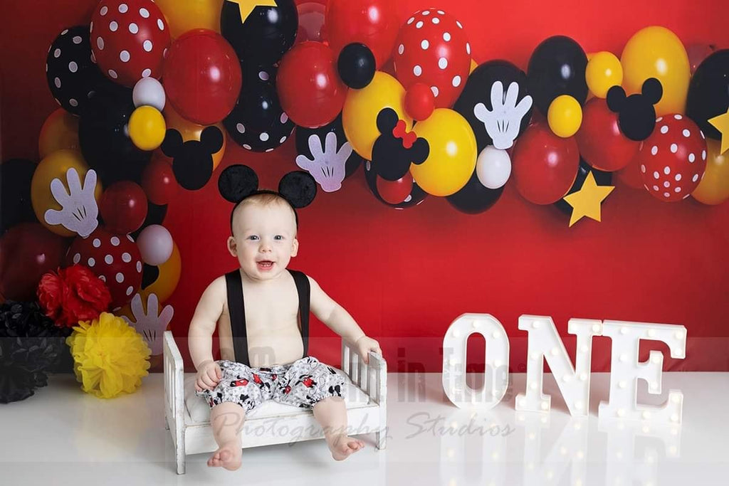 A Clubhouse Party - Lilly Bear Studio Props, clubhouse, Fabric, girls, mickey, mickey mouse, mickey mouse balloons, mickey mouse clubhouse, mickey mouse head, minnie mouse, miska mouska mickey mouse, Wrinkle Free Fabric