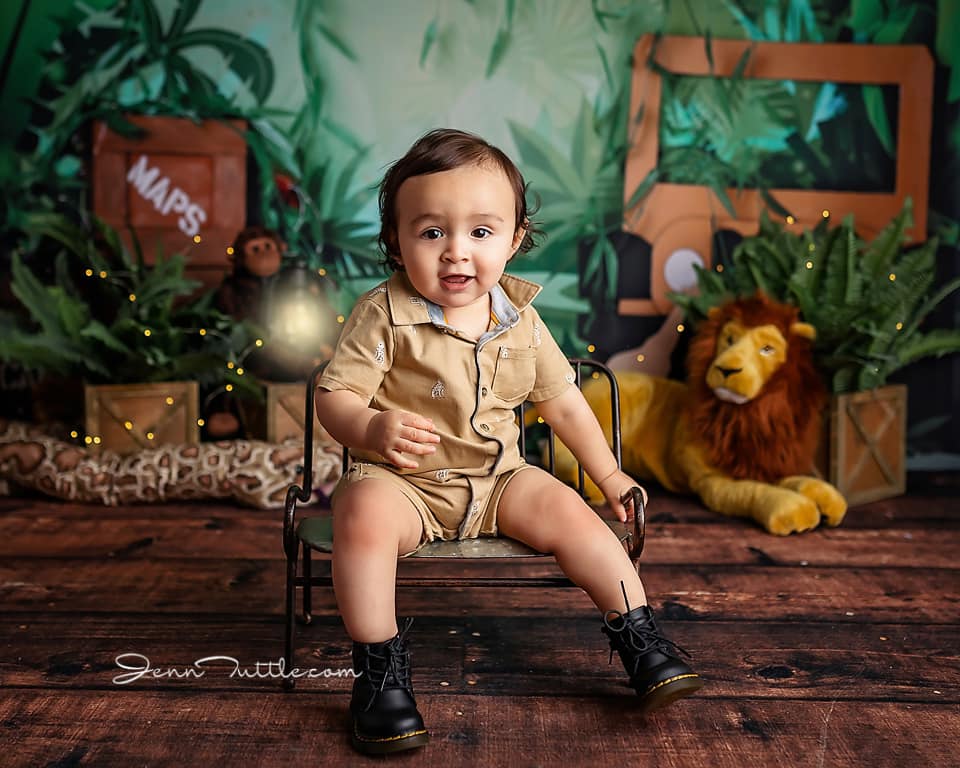 Deep In The Jungle - Lilly Bear Studio Props, aftrican lion safari, into the wild, jungle safari party, little wild one, safari, safari jeep, where the wild things are, wild, wild animal, wild animals, wild jungle, wild little one, wild one, wild one girl, wild things