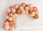 Peachy Balloons - Lilly Bear Studio Props, arrows, balloon, balloon chic, balloon garland, balloons, boho chic, cake smash, FABRICS, flowers, girl, metallic balloon, pastel, pink, pretty cake smash, rainbow, rainbow flowers, scandi, scandinavian, Scandinavian rainbow, scandinavian rainbow garland, spring scandinavian