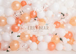 Peachy Keen by Meagan Paige Photography sold by Lilly Bear Studio Props, balloon wall - balloons - birthday - FABRICS
