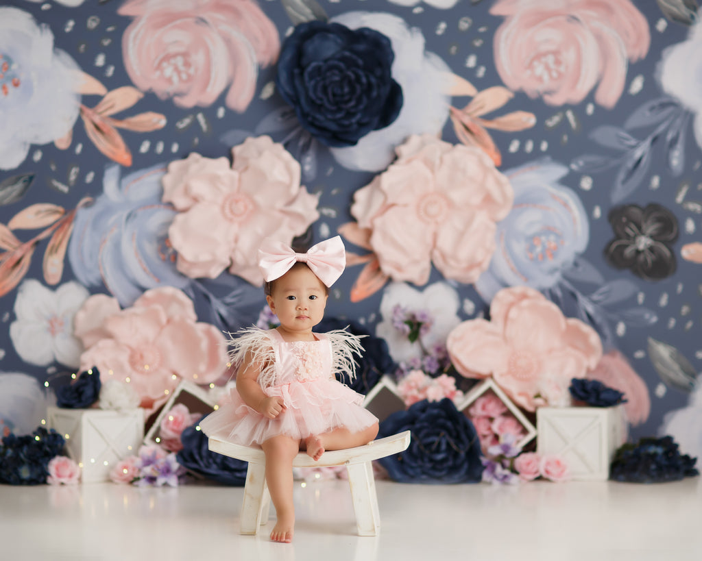 Adalee by Lilly Bear Studio Props sold by Lilly Bear Studio Props, fabric - floral - girls - large flowers - pink - pin
