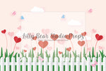 Picket Fence Heart Flowers - Lilly Bear Studio Props, all my heart, balloon hearts, be still my heart, candy hearts, cupid, FABRICS, girl, girls, heart, heart flowers, heart love, heart of gold, hearts, hearts and arrows, hearts bokeh, i love you, love, love is in the air, love shop, love wall, pastel hearts, pattern hearts, pink, pink balloon heart, pink heart, pink heart wall, pink hearts, valentine, valentines, valentines day