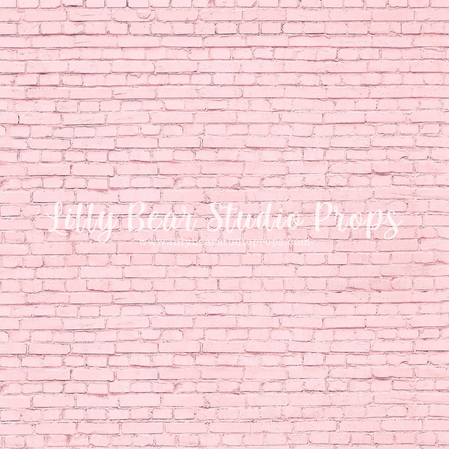 Pink Brick Wall by Lilly Bear Studio Props sold by Lilly Bear Studio Props, brick - FABRICS - girl - girls - pink - val
