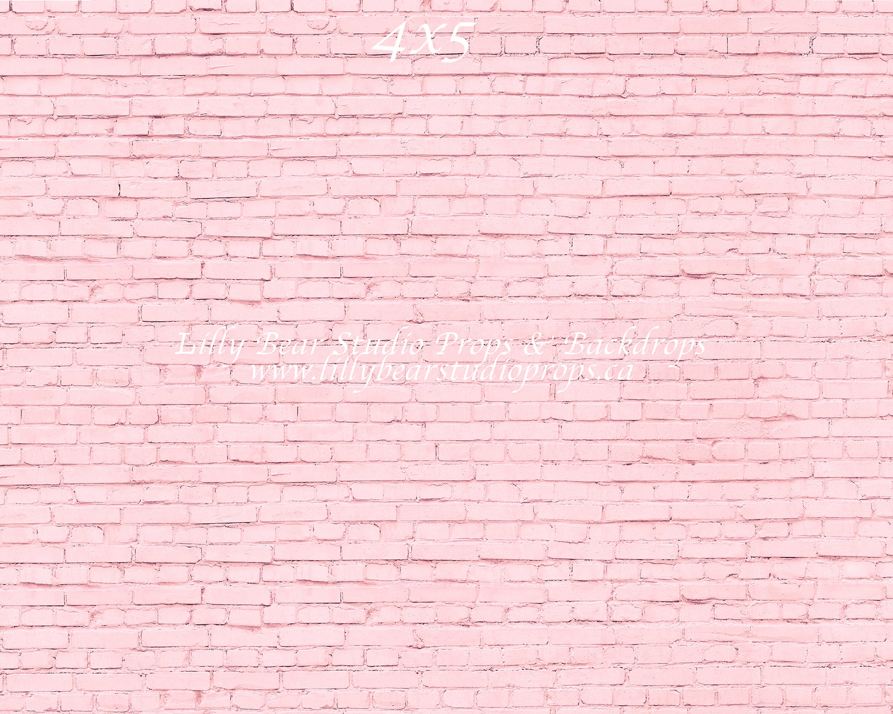 Pink Brick Wall by Lilly Bear Studio Props sold by Lilly Bear Studio Props, brick - FABRICS - girl - girls - pink - val