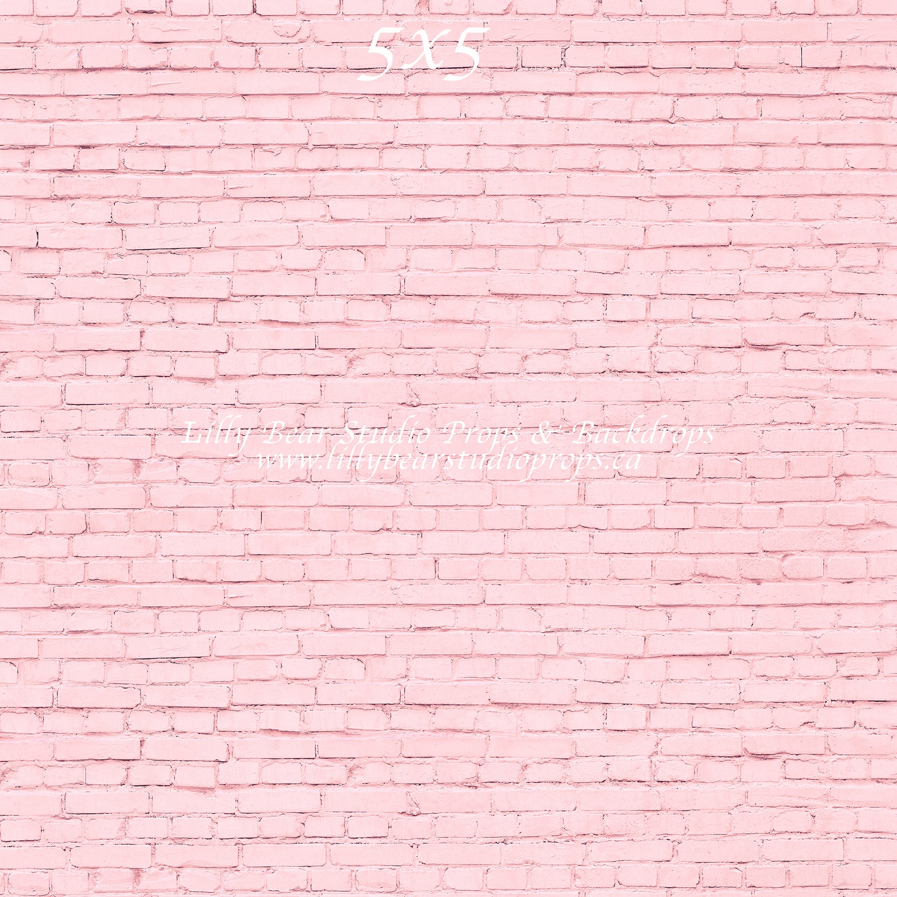 Pink Brick Wall by Lilly Bear Studio Props sold by Lilly Bear Studio Props, brick - FABRICS - girl - girls - pink - val