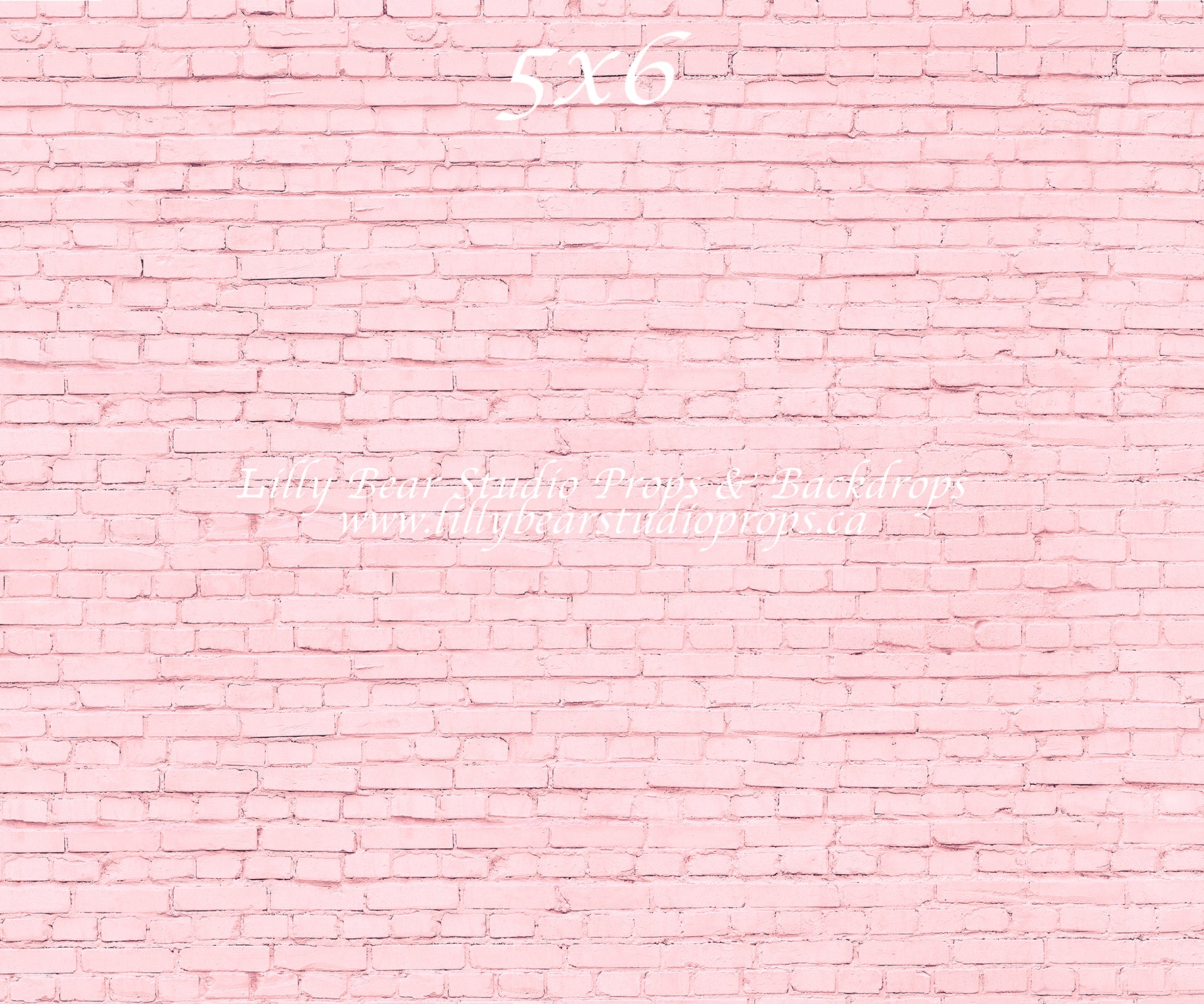Pink Brick Wall by Lilly Bear Studio Props sold by Lilly Bear Studio Props, brick - FABRICS - girl - girls - pink - val