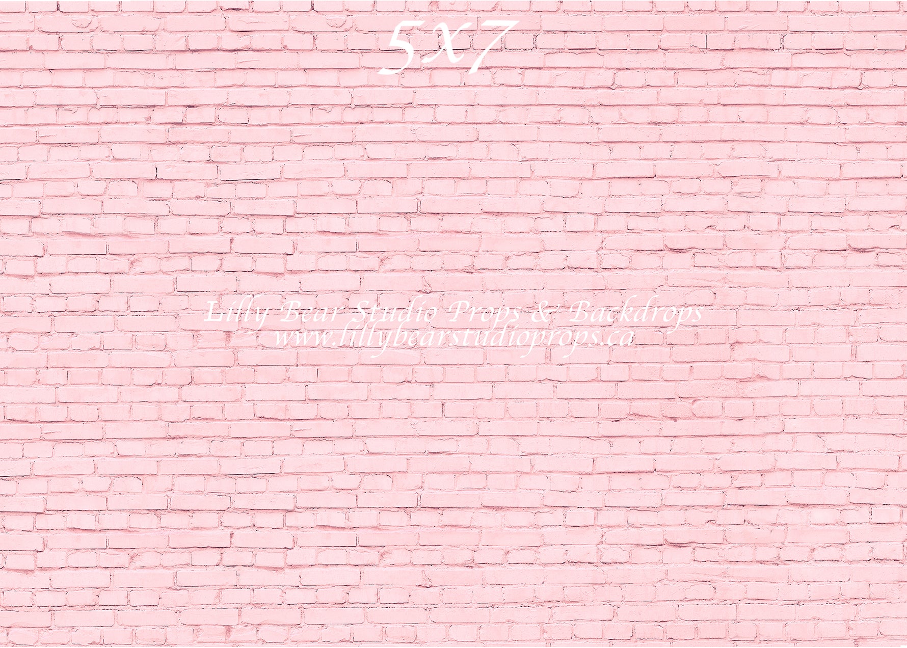 Pink Brick Wall by Lilly Bear Studio Props sold by Lilly Bear Studio Props, brick - FABRICS - girl - girls - pink - val