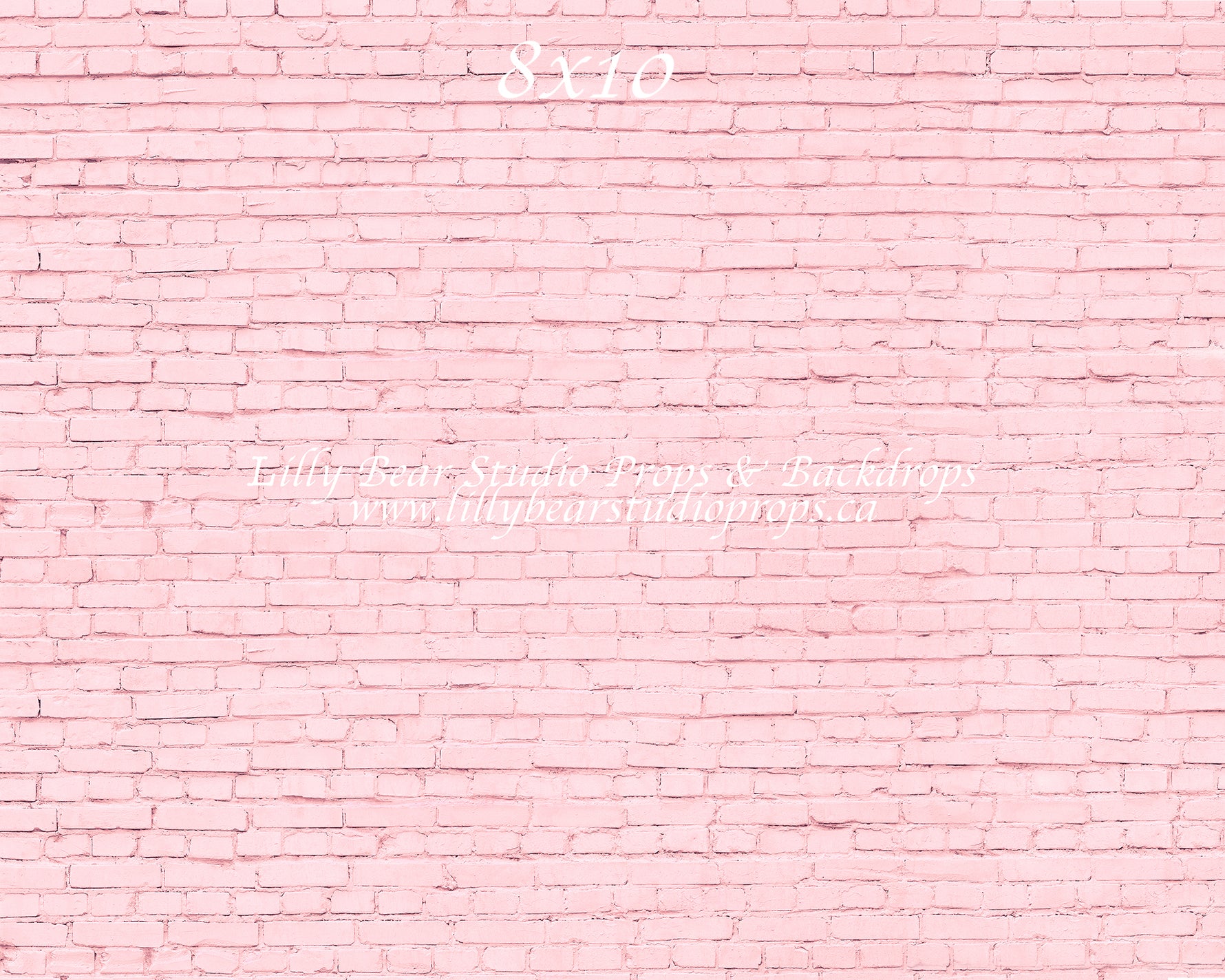 Pink Brick Wall by Lilly Bear Studio Props sold by Lilly Bear Studio Props, brick - FABRICS - girl - girls - pink - val