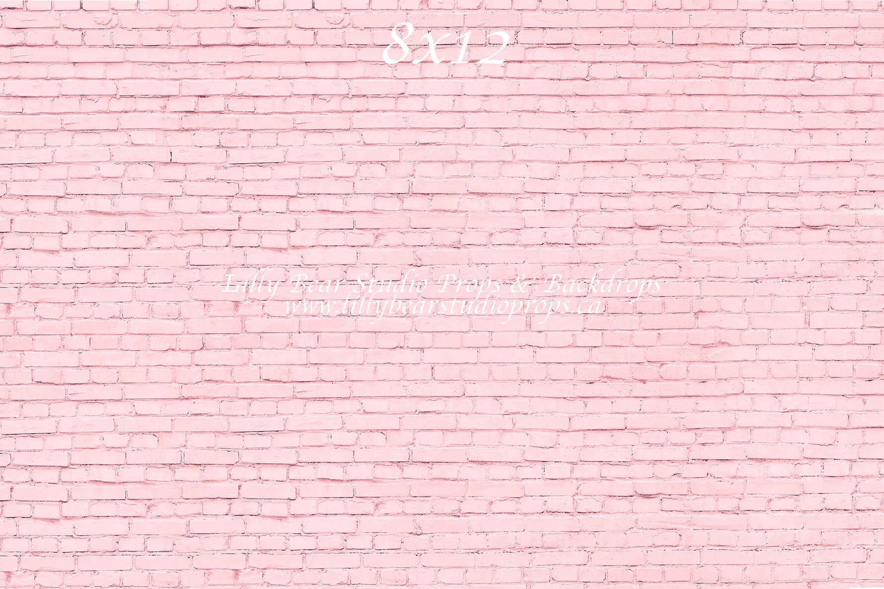 Pink Brick Wall by Lilly Bear Studio Props sold by Lilly Bear Studio Props, brick - FABRICS - girl - girls - pink - val